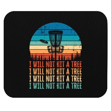 Discover Funny Disc Golf Tree Gift Distressed Vintage Mouse Pads