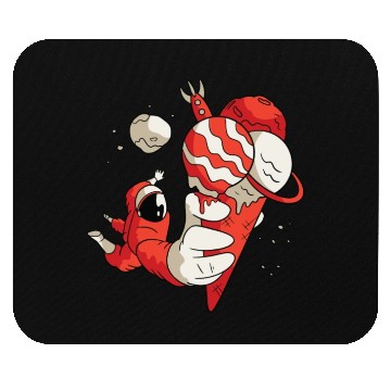 Discover Astronaut With Ice cream Mouse Pads
