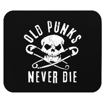 Discover Old Punks Never Die Mouse Pads