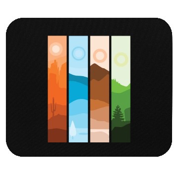 Discover Artistic Nature Wilderness Mountain Landscape Mouse Pads