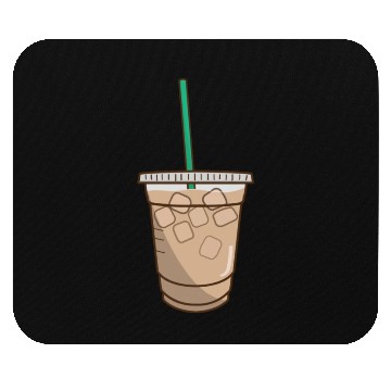 Discover iced coffee doodle Mouse Pads
