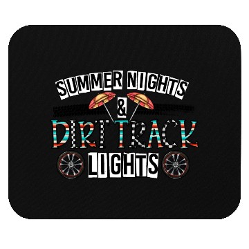 Discover Summer Night Dirt Track Lights Mouse Pads