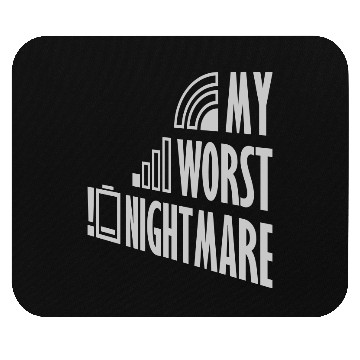 Discover icons my worst nightmare Mouse Pads
