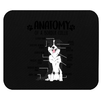 Discover Funny Anatomy Border Collie Dog Lover Mouse Pads