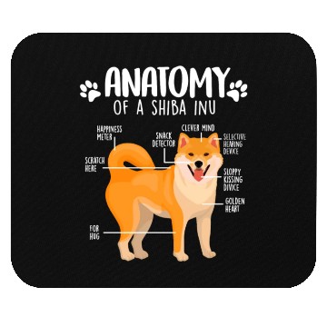 Discover Shiba Inu Funny Anatomy Shiba Inu Dog Lover Mouse Pads