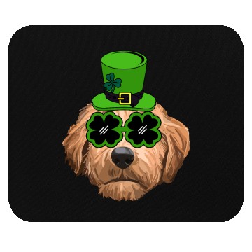 Discover Irish Goldendoodle Doodle Dog St Patrick's Day Mouse Pads