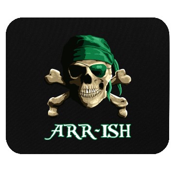 Discover Arrish Funny Pirate Saint Patricks Day Mouse Pads