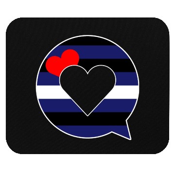 Discover speech bubble - leather fetish gay pride LGBTIQ Mouse Pads