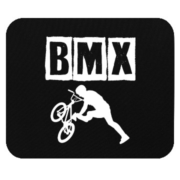 Discover bmx race bike cyclist rider trick Mouse Pads