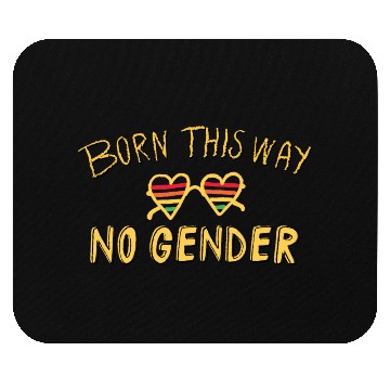 Discover no gender- Pride quote lgbt community Mouse Pads