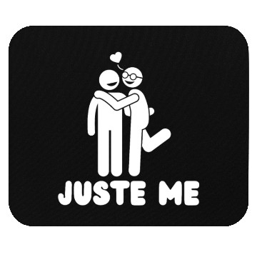 Discover juste me - funny Pride quote lgbt community Mouse Pads