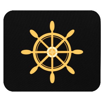 Discover Ship's Wheel, nautical star & cardinal directions Mouse Pads
