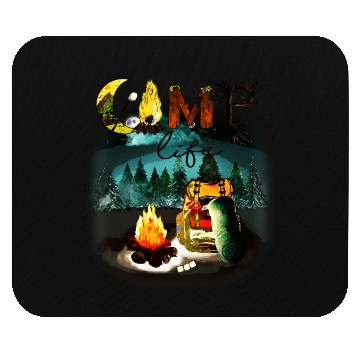 Discover Camp Life - Camping Nature Hiking Fire Backpack Mouse Pads