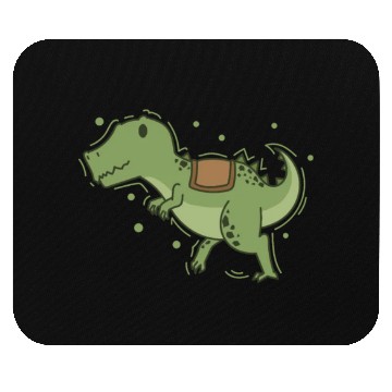 Discover T-Rex Dino with Saddle for riding Reptile Mouse Pads