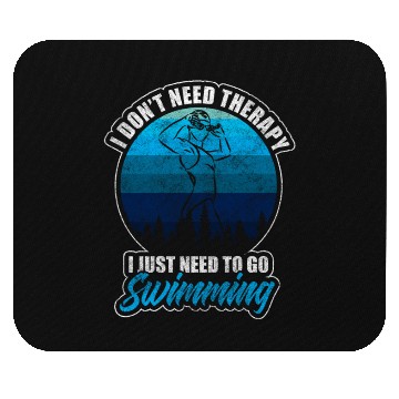 Discover Swim Beach Free Swimmer Mouse Pads