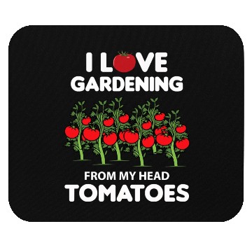Discover Vegetable Gardening Funny Pun Red Tomatoes Mouse Pads