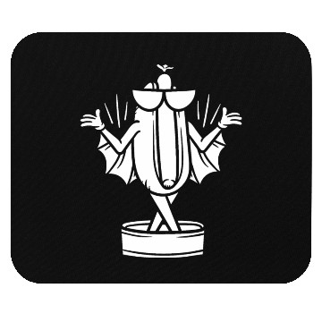 Discover Bat Hotdog Mouse Pads