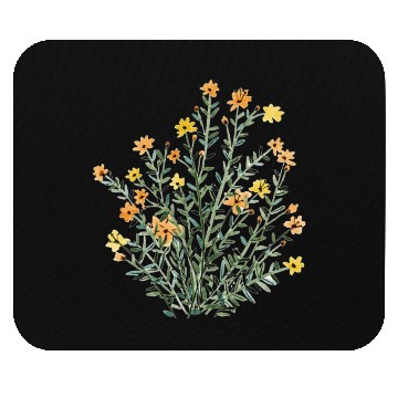 Discover yellow floral sun flower Mouse Pads