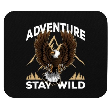 Discover Adventure Lover Bald Eagle Natural Park Camping Mouse Pads