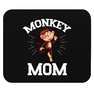 Discover Monkey Mom Mothers Day Best Mama Ever Animal Ape Mouse Pads
