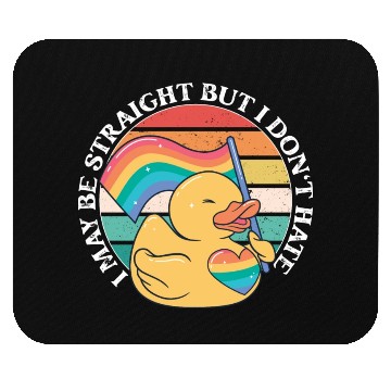 Discover LGBTQ Duck I May Be Straight But I Don't Hate Mouse Pads
