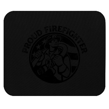 Discover Proud American Firefighter Mouse Pads