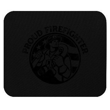 Discover Proud American Firefighter Mouse Pads