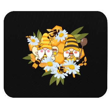 Discover Gardening Gnome Daisy Bees Gnomes Flowers Mouse Pads