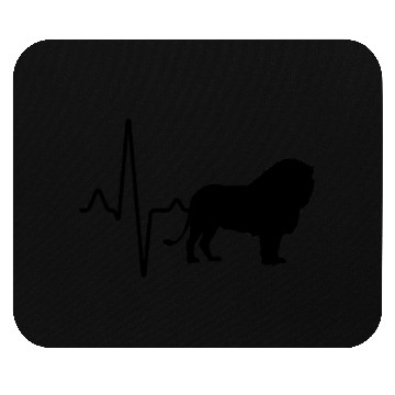Discover lion heartbeat Mouse Pads