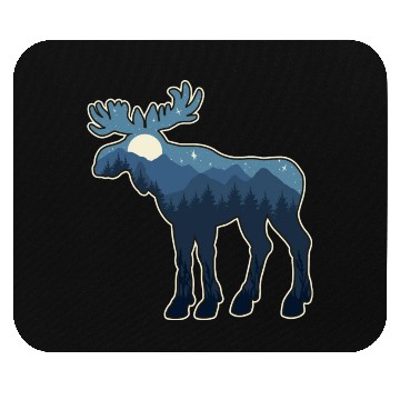 Discover Wild Adventure Moose Mouse Pads