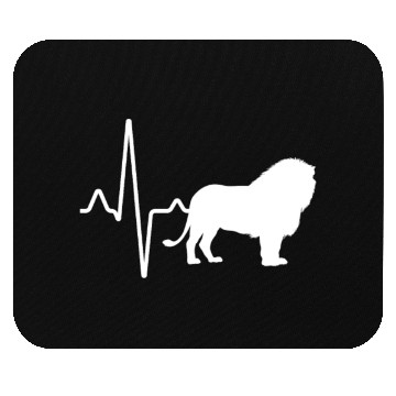 Discover lion heartbeat Mouse Pads