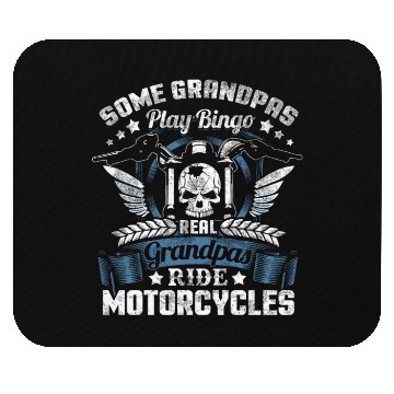 Discover Real Grandpa Motorcycle Biker Mouse Pads