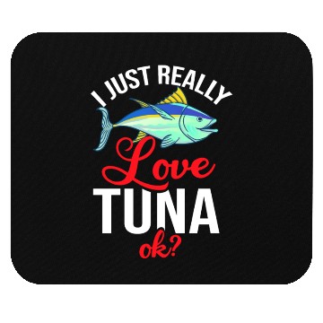 Discover Red Tuna Fish Bluefin Fishing Salad Mouse Pads