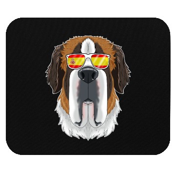 Discover Saint Bernard I Spain Sunglasses I Spanish Flag Mouse Pads
