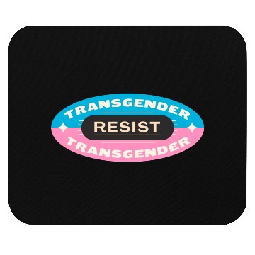 Discover trans pride resist Mouse Pads