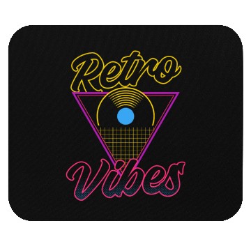 Discover EDM Rave Techno 80s Retro Vibes Mouse Pads