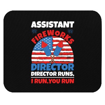 Discover America American Fireworks Director 4th Of July Mouse Pads