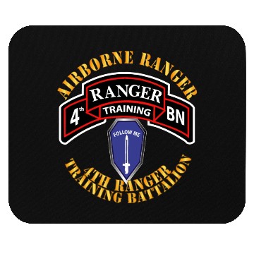 Discover SOF 4th Ranger Training Battalion ABN RGR FBGA X 3 Mouse Pads