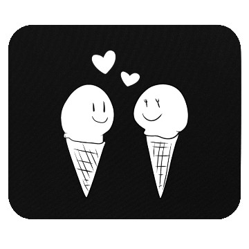 Discover love eat ice cream valentines day sweet Mouse Pads