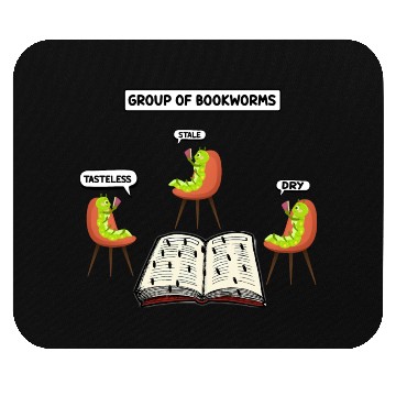 Discover Group of Bookworms Mouse Pads