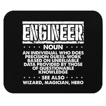 Discover Engineer Gifts Precision Guesswork Wizard Mouse Pads
