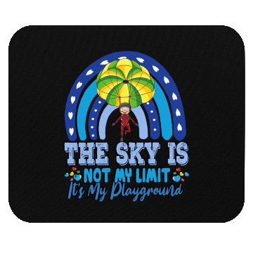 Discover The Sky Is My Playground Skydive Funny Sarcasm Pun Mouse Pads
