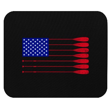 Discover Cool Distressed American Flag Rowing Oar Funny Mouse Pads