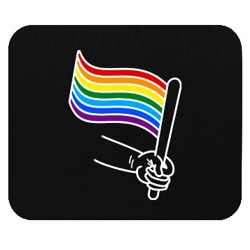 Discover LGBT pride rainbow heart Mouse Pads