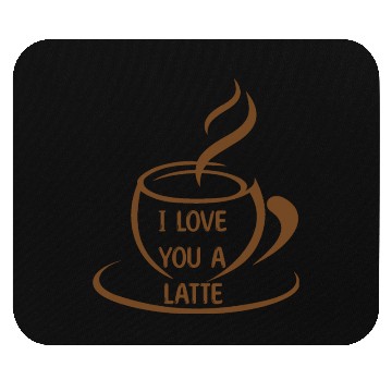 Discover I Love you a latte, romantic funny meme Mouse Pads