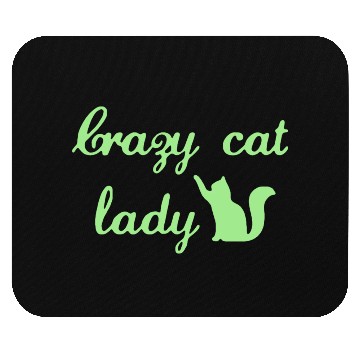 Discover Crazy Cats LOVER Lady Mouse Pads