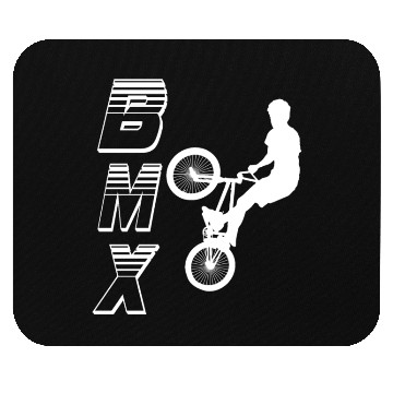 Discover bmx race bike cyclist rider trick Mouse Pads