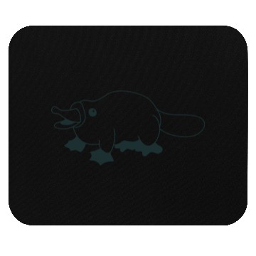 Discover Cute little walking squat platypus Mouse Pads