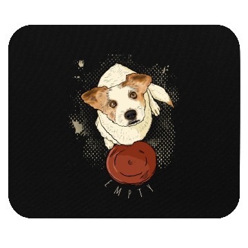 Discover dog waiting pizza Mouse Pads