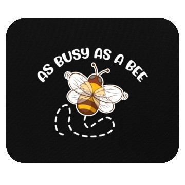 Discover As Busy As A Bee Honey-Making Bees Mouse Pads